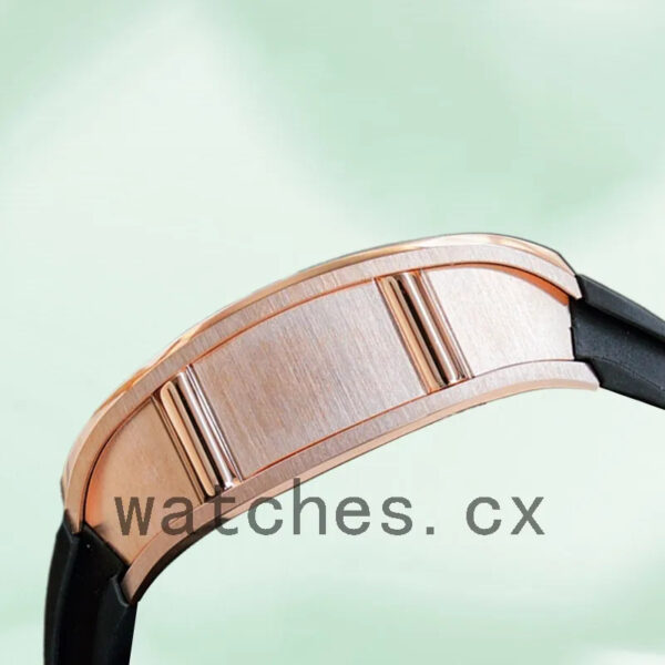 Richard Mille RM010 Around 50*40mm Men RM010 Rose Gold-tone Rubber Band Replica Watches - Image 3
