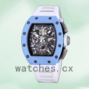 Richard Mille RM 011 Men RM 011-030 50*40mm Rubber Band Automatic Replica Watches
