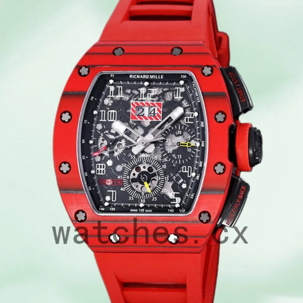 Richard Mille RM 011 50*40mm Men RM 011-032 Red Replica Watches
