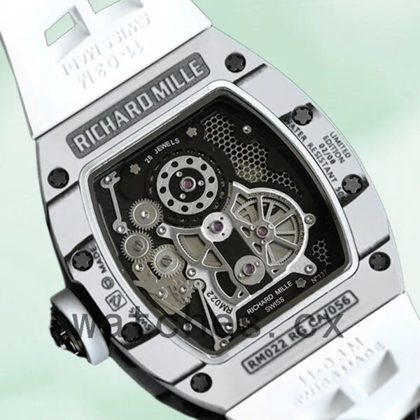 Richard Mille RM022 Men RM022 Around 50*40mm White Replica Watches - Image 4