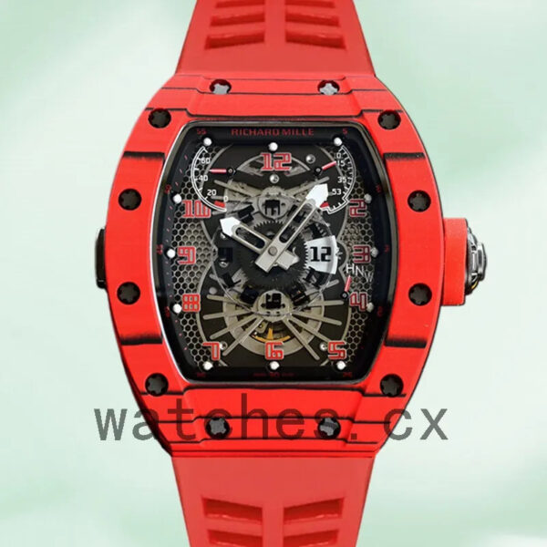 Richard Mille RM022 Around 50*40mm RM022 Men Red Replica Watches