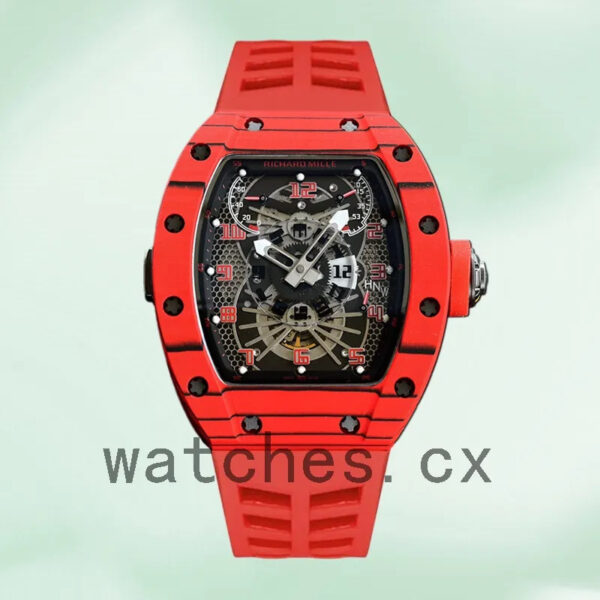 Richard Mille RM022 Around 50*40mm RM022 Men Red Replica Watches