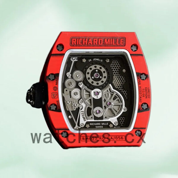 Richard Mille RM022 Around 50*40mm RM022 Men Red Replica Watches - Image 4