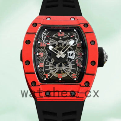 Richard Mille RM022 Men RM022 Around 50*40mm Black Dial Red Replica Watches