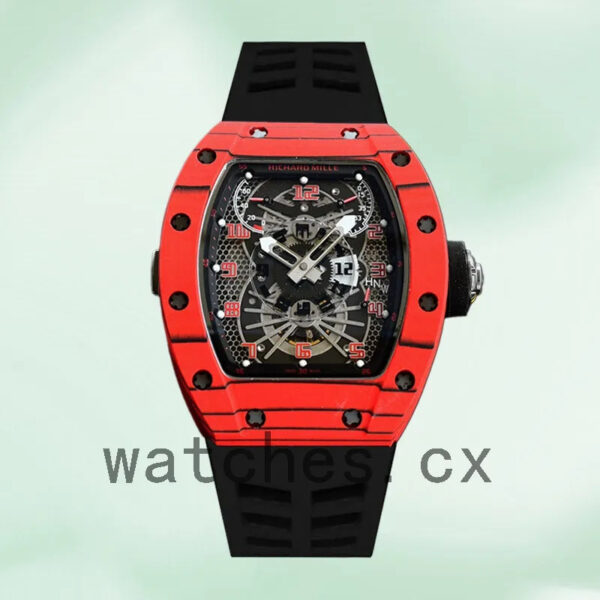 Richard Mille RM022 Men RM022 Around 50*40mm Black Dial Red Replica Watches