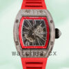 Richard Mille RM023 RM023 Around 50*40mm Men Rubber Band Transparent Dial Replica Watches