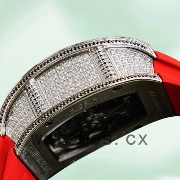 Richard Mille RM023 RM023 Around 50*40mm Men Rubber Band Transparent Dial Replica Watches - Image 3