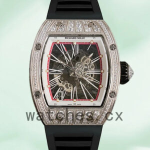 Richard Mille RM023 Men Around 50*40mm RM023 Diamond Rubber Band Replica Watches
