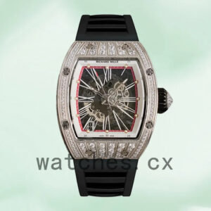 Richard Mille RM023 Men Around 50*40mm RM023 Diamond Rubber Band Replica Watches