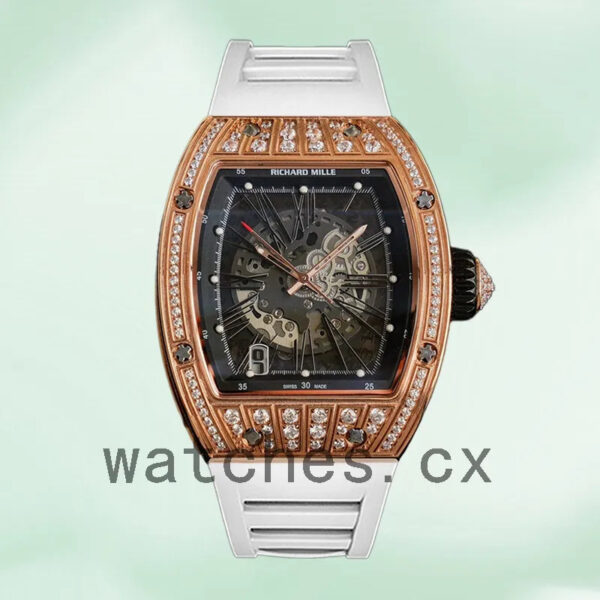 Richard Mille RM023 RM023 Men Around 50*40mm Automatic Rubber Band Replica Watches