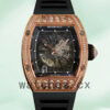 Richard Mille RM023 Around 50*40mm RM023 Men Automatic Rubber Band Replica Watches
