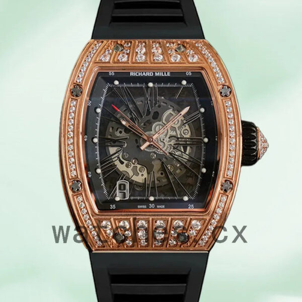 Richard Mille RM023 Around 50*40mm RM023 Men Automatic Rubber Band Replica Watches