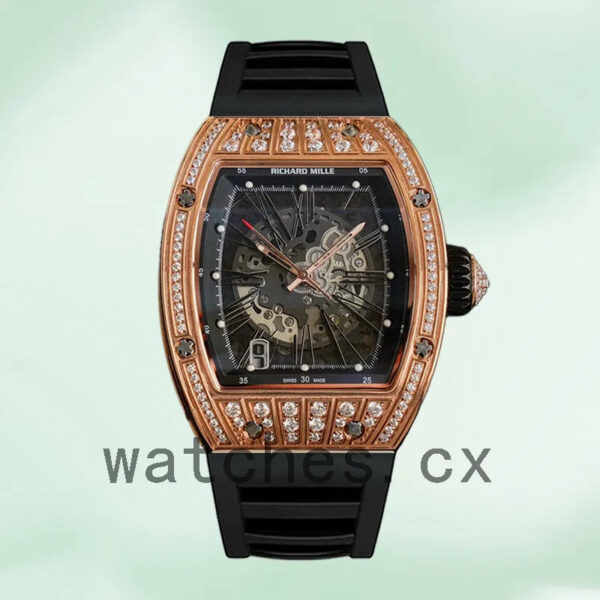 Richard Mille RM023 Around 50*40mm RM023 Men Automatic Rubber Band Replica Watches