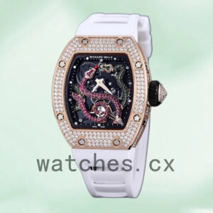 Richard Mille RM 026 Unisex RM 026-001 45*39mm Transparent Dial Rose Gold Replica Watches