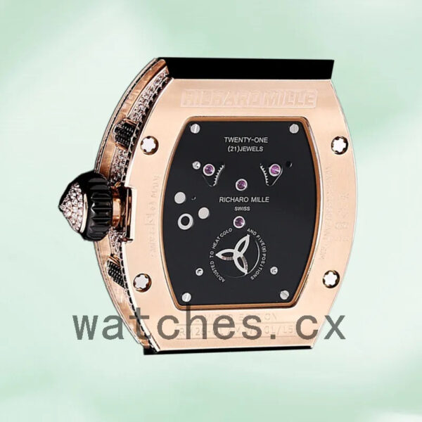 Richard Mille RM 026 Unisex RM 026-001 45*39mm Transparent Dial Rose Gold Replica Watches - Image 4