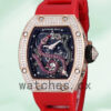 Richard Mille RM 026 Unisex RM 026-002 45*39mm Rubber Band Transparent Dial Replica Watches