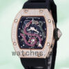 Richard Mille RM 026 Unisex 45*39mm RM 026-003 Transparent Dial Rose Gold Replica Watches