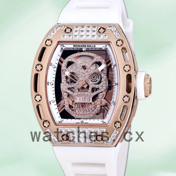 Richard Mille RM 052 Men 50*42mm RM 052-013 Automatic Rubber Band Replica Watches