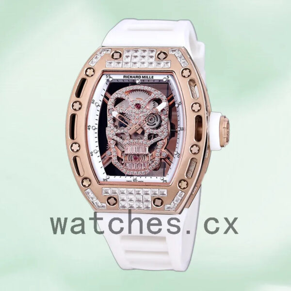 Richard Mille RM 052 Men 50*42mm RM 052-013 Automatic Rubber Band Replica Watches
