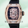 Richard Mille RM 052 Men RM 052-014 50*42mm Diamonds Skull Dial Automatic Replica Watches