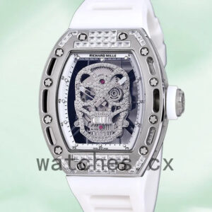 Richard Mille RM 052 RM 052-015 Men 50*42mm Silver Automatic Replica Watches