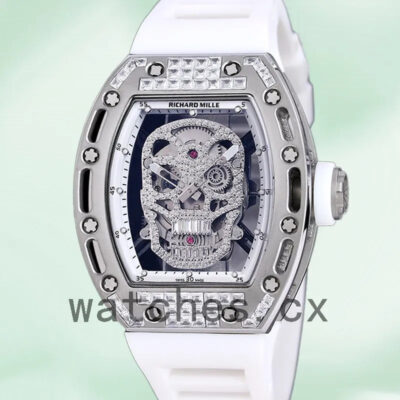Richard Mille RM 052 RM 052-015 Men 50*42mm Silver Automatic Replica Watches