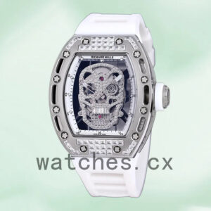 Richard Mille RM 052 RM 052-015 Men 50*42mm Silver Automatic Replica Watches