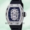 Richard Mille RM 052 RM 052-016 Men 50*42mm Silver Rubber Band Replica Watches