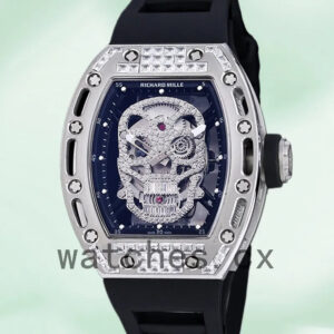 Richard Mille RM 052 RM 052-016 Men 50*42mm Silver Rubber Band Replica Watches