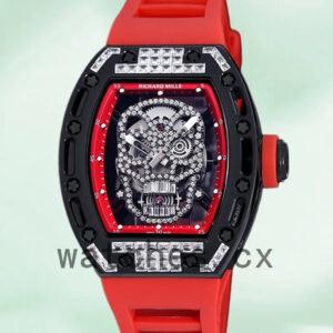 Richard Mille RM 052 Men RM 052-018 50*42mm Rubber Band Replica Watches