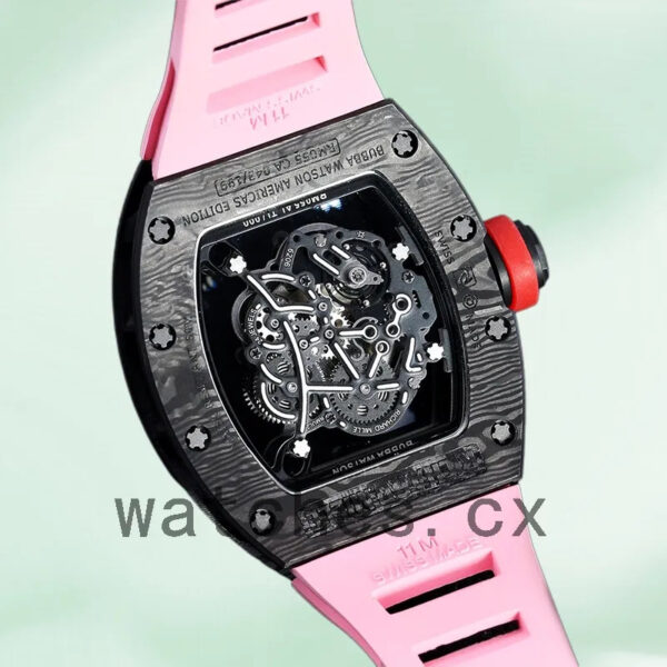 Richard Mille RM 055 RM 055-022 Men 50*42mm Transparent Dial Black Replica Watches - Image 4