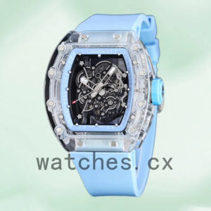 Richard Mille RM 055 50*42mm RM 055-023 Men Rubber Band Replica Watches