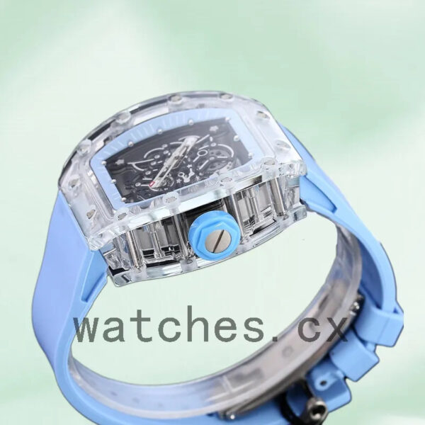 Richard Mille RM 055 50*42mm RM 055-023 Men Rubber Band Replica Watches