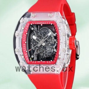 Richard Mille RM 055 Men 50*42mm RM 055-024 Transparent Dial Automatic Replica Watches