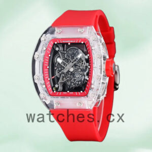 Richard Mille RM 055 Men 50*42mm RM 055-024 Transparent Dial Automatic Replica Watches