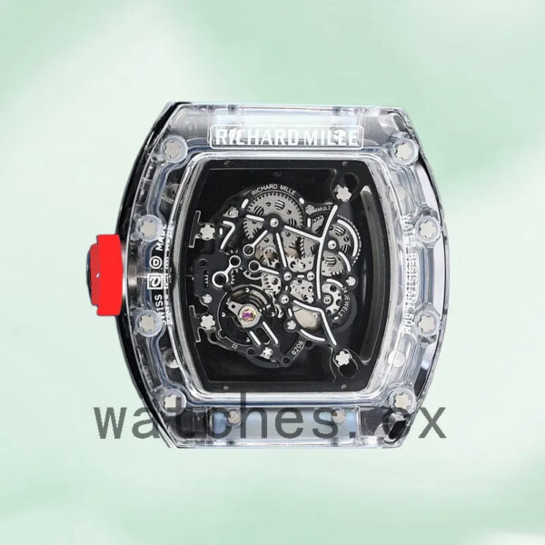 Richard Mille RM 055 Men 50*42mm RM 055-024 Transparent Dial Automatic Replica Watches - Image 3