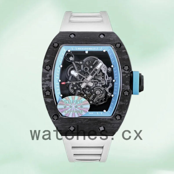 Richard Mille RM055 RM055 Around 50*40mm Men Transparent Dial Replica Watches