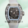Richard Mille RM055 Around 50*40mm Men RM055 Rubber Band Transparent Dial Replica Watches