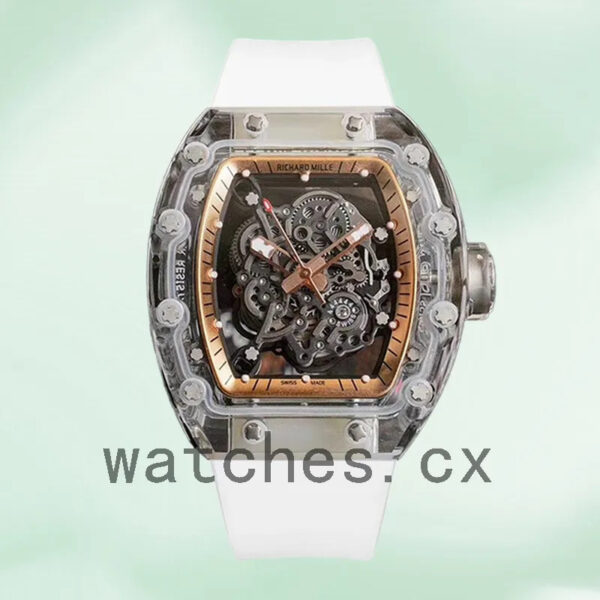 Richard Mille RM055 Around 50*40mm RM055 Men Transparent Dial Replica Watches
