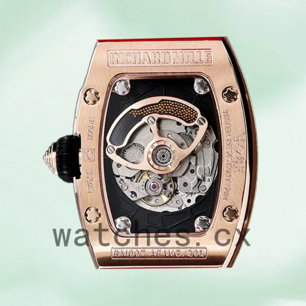 Richard Mille RM 07-01 Ladies RM 07-01-009 31*45mm Red With Diamonds Dial Automatic Replica Watches - Image 4