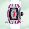 Richard Mille RM 07-01 31*45mm RM 07-01-013 Ladies Silver Red With Diamonds Dial Replica Watches