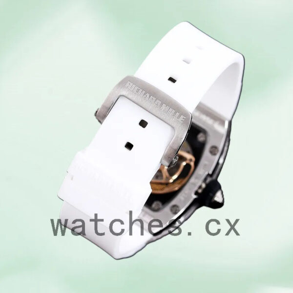 Richard Mille RM 07-01 31*45mm RM 07-01-013 Ladies Silver Red With Diamonds Dial Replica Watches - Image 4