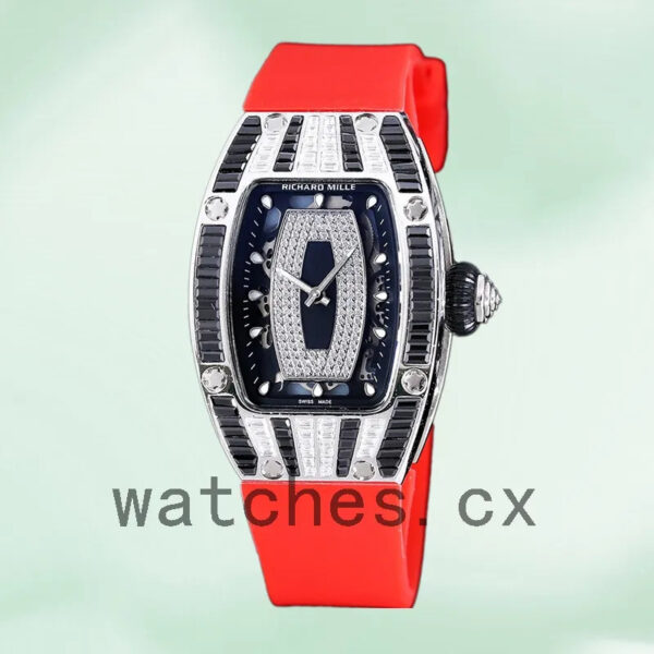 Richard Mille RM 07-01 RM 07-01-015 31*45mm Ladies Black With Diamonds Dial Replica Watches