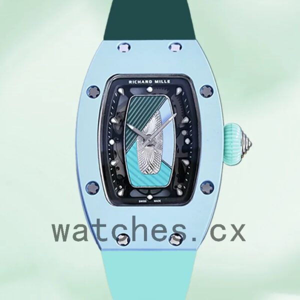 Richard Mille RM07-01 Around 45*31mm RM07-01 Ladies Transparent Dial Replica Watches