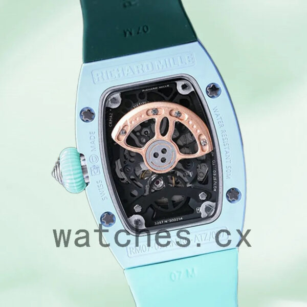 Richard Mille RM07-01 Around 45*31mm RM07-01 Ladies Transparent Dial Replica Watches