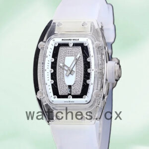 Richard Mille RM 07-02 Ladies 46*32mm RM 07-02-007 White With Diamonds Dial Replica Watches