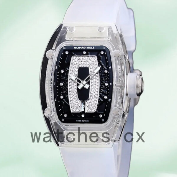 Richard Mille RM 07-02 Ladies RM 07-02-008 46*32mm Rubber Band Replica Watches