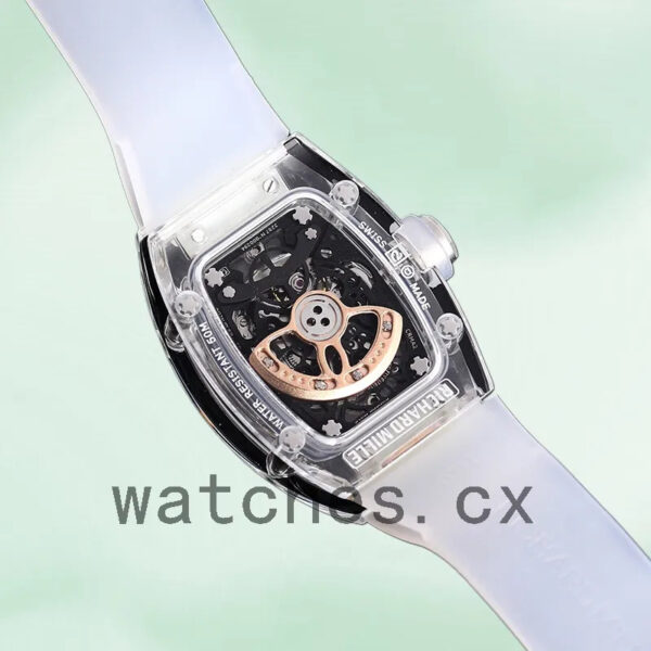 Richard Mille RM 07-02 Ladies RM 07-02-008 46*32mm Rubber Band Replica Watches - Image 3