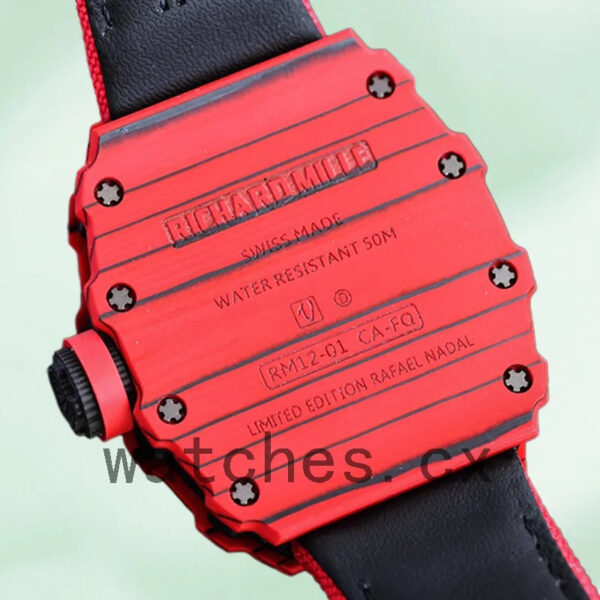 Richard Mille RM12-01 RM12-01 Men Around 50*40mm Automatic Transparent Dial Replica Watches - Image 4
