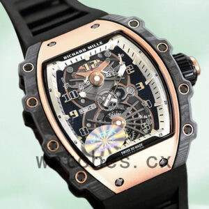 Richard Mille RM21-01 Around 50*40mm RM21-01 Men Black Rubber Band Replica Watches